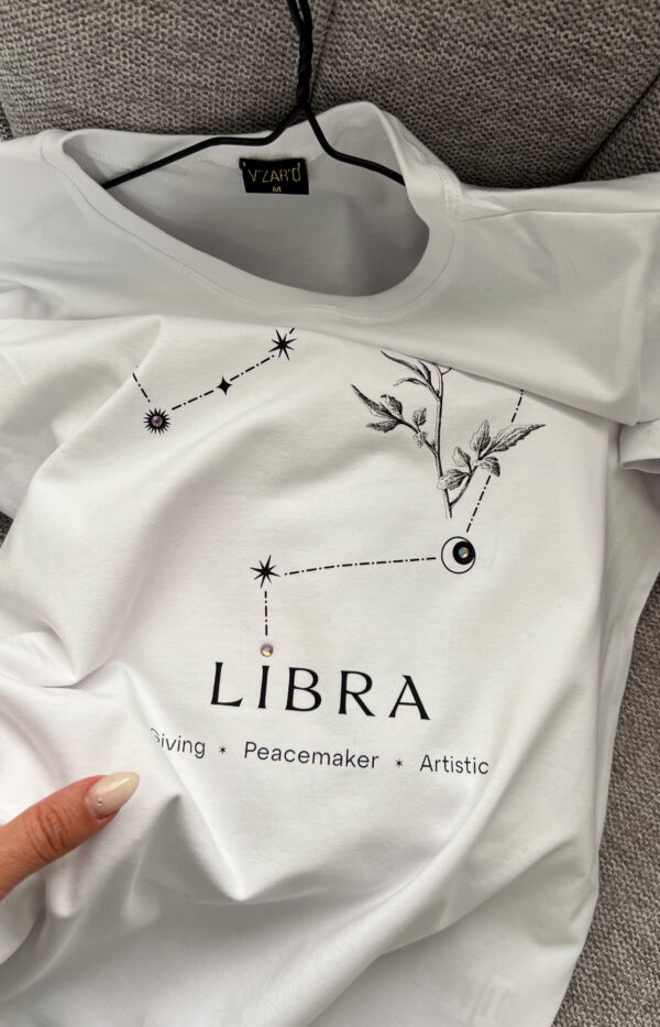 Дамска тениска зодия Везни - Libra